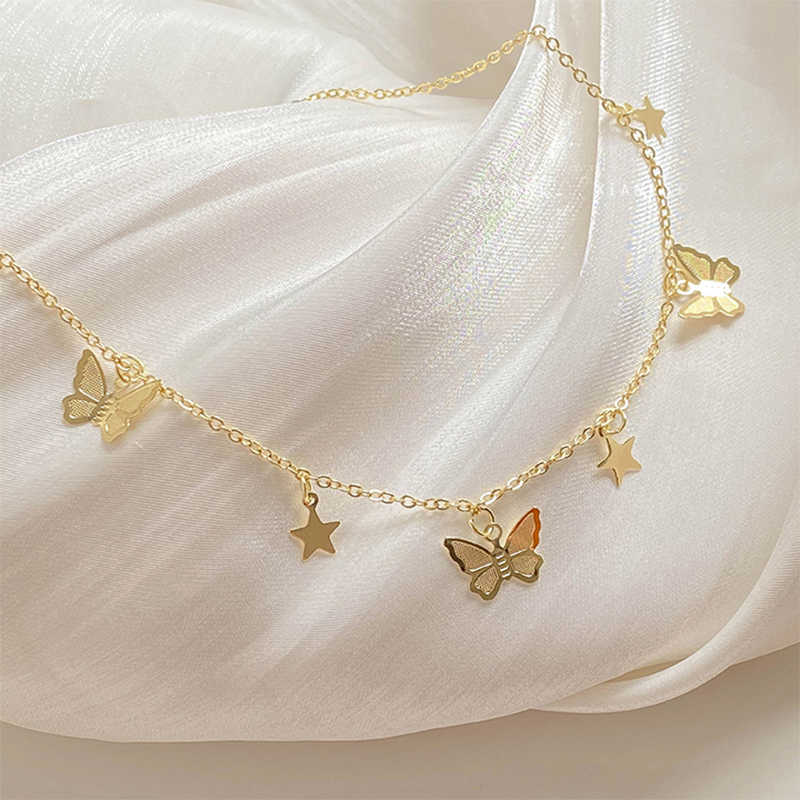 COLLAR CHOKER MARIPOSA & ESTRELLAS