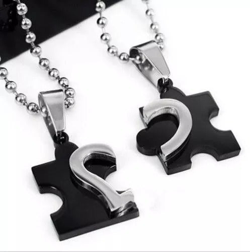 COLLARES DE PAREJA MEJORES AMIGOS/AS ACERO INOXIDABLE
