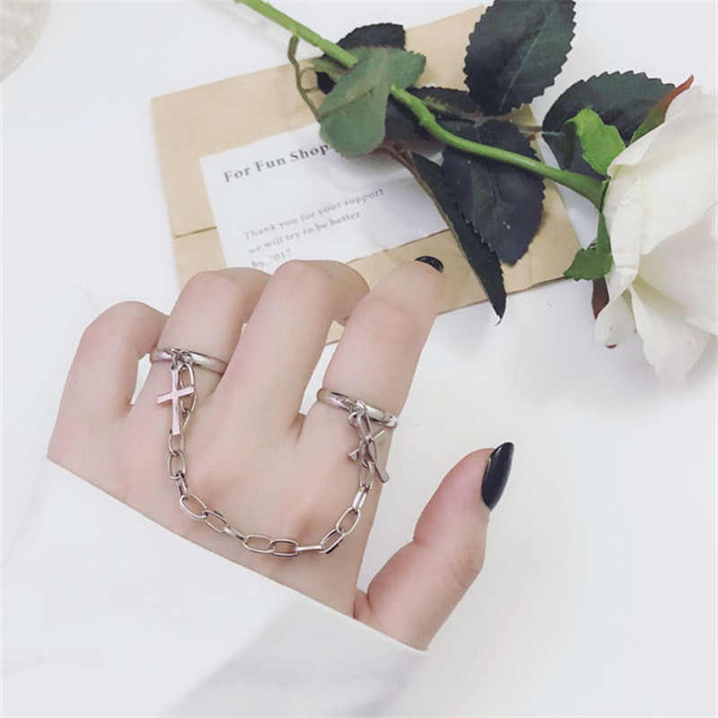 ANILLO DE CRUZ RETRO PUNK VINTAGE UNISEX