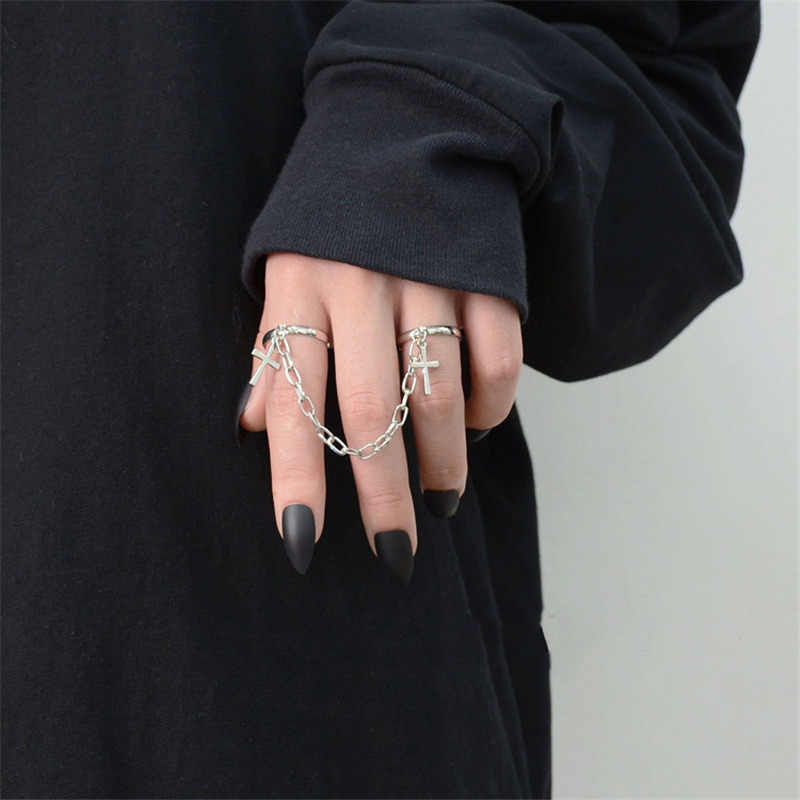 ANILLO DE CRUZ RETRO PUNK VINTAGE UNISEX