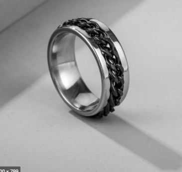 ANILLO CADENA ACERO INOXIDABLE