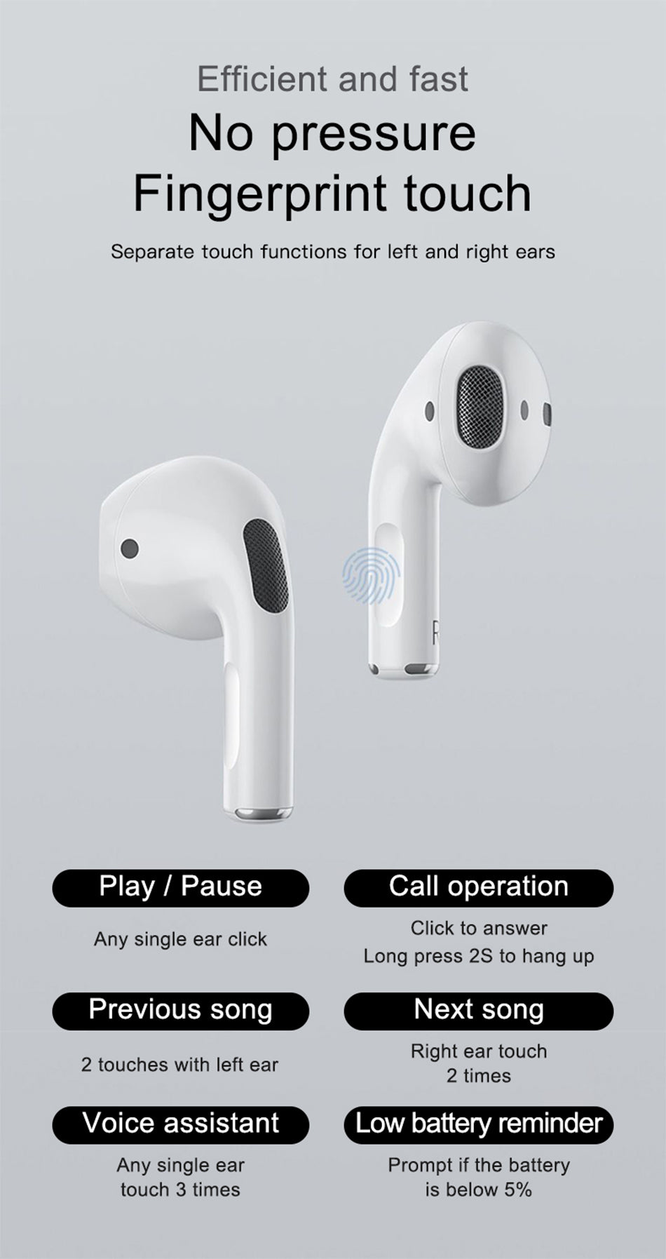 Airpods Pro 4 TWS réplica