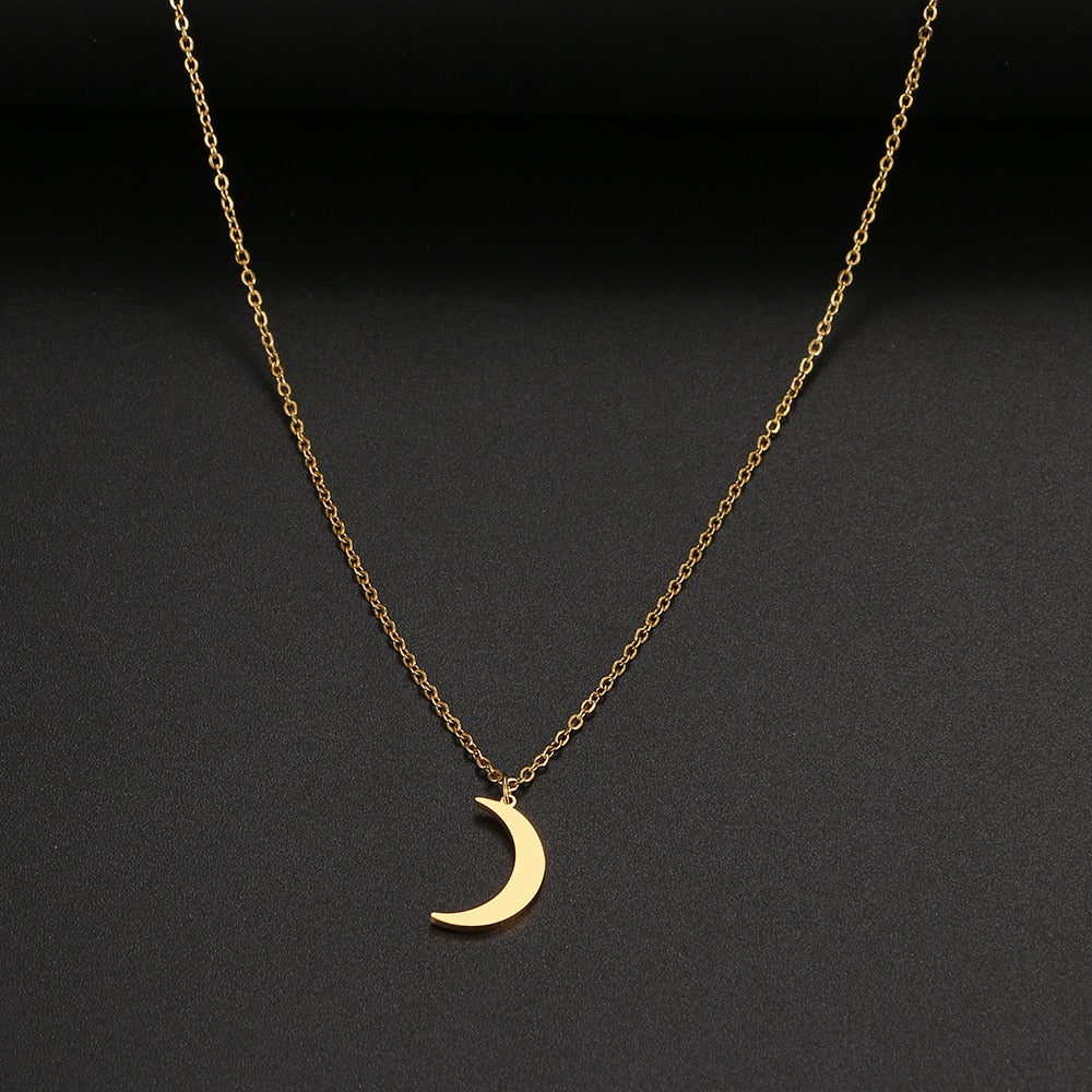 COLLAR MINIMALISTA DISEÑO LUNAR
