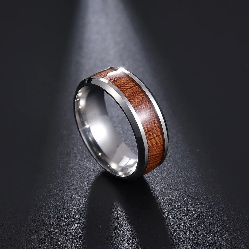 ANILLOS FIBRA DE CARBONO  ACERO INOXIDABLE