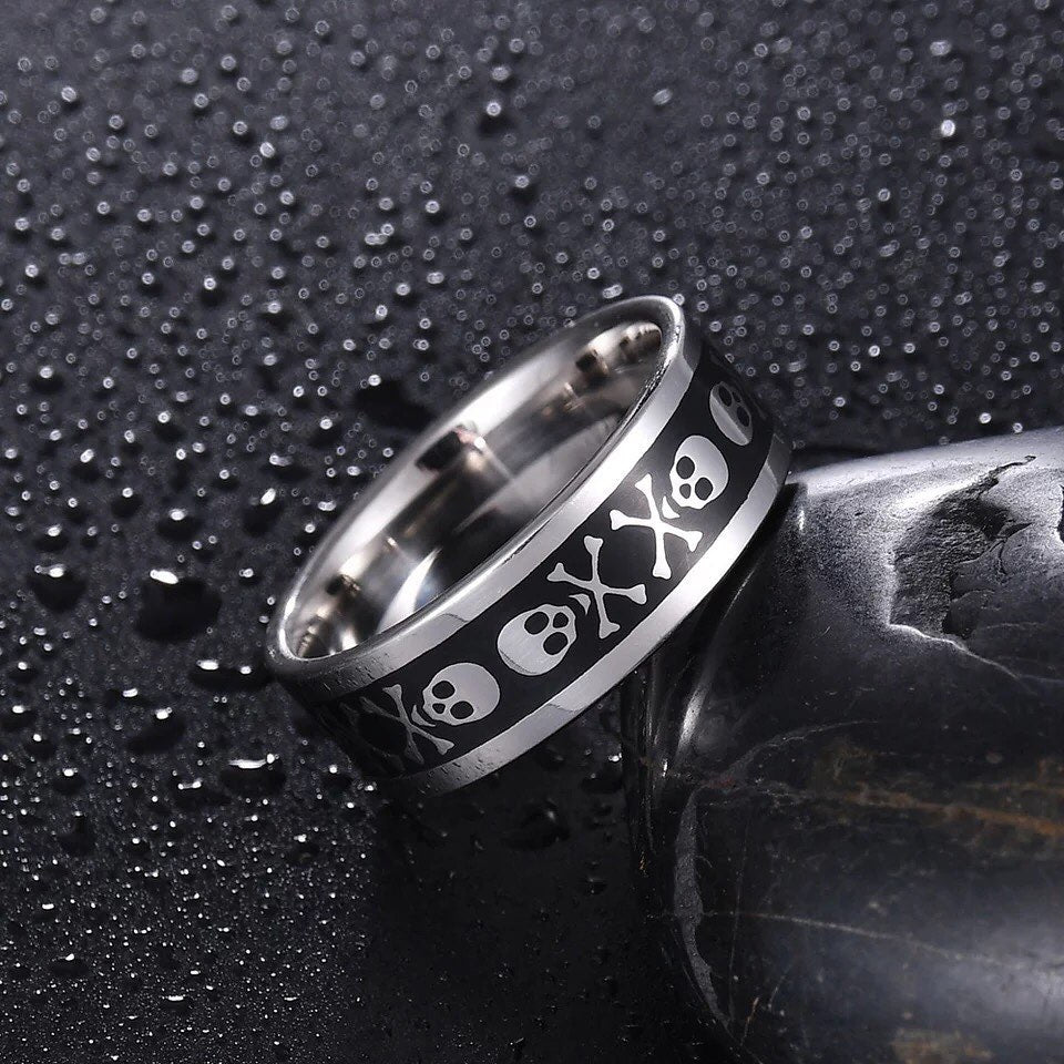 ANILLOS FIBRA DE CARBONO  ACERO INOXIDABLE