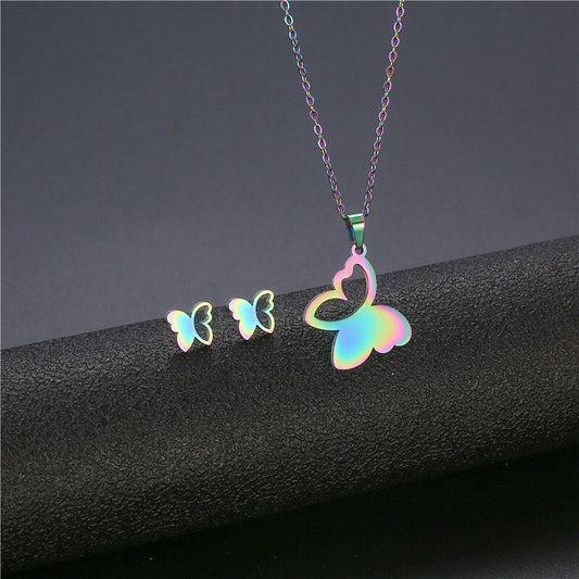 SET DE COLLAR MULTICOLOR ACERO