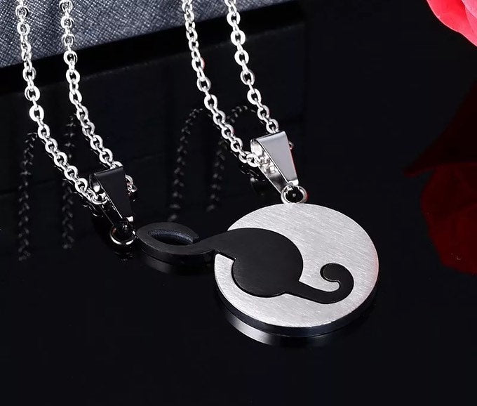 COLLARES DE PAREJA NOTAS MUSICALES