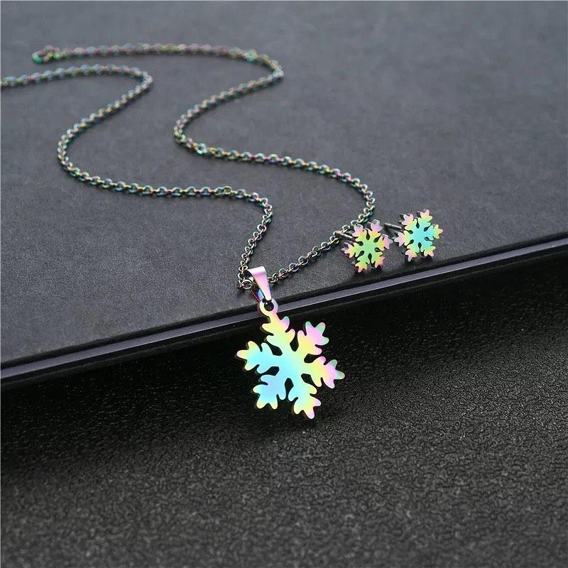 SET DE COLLAR MULTICOLOR ACERO