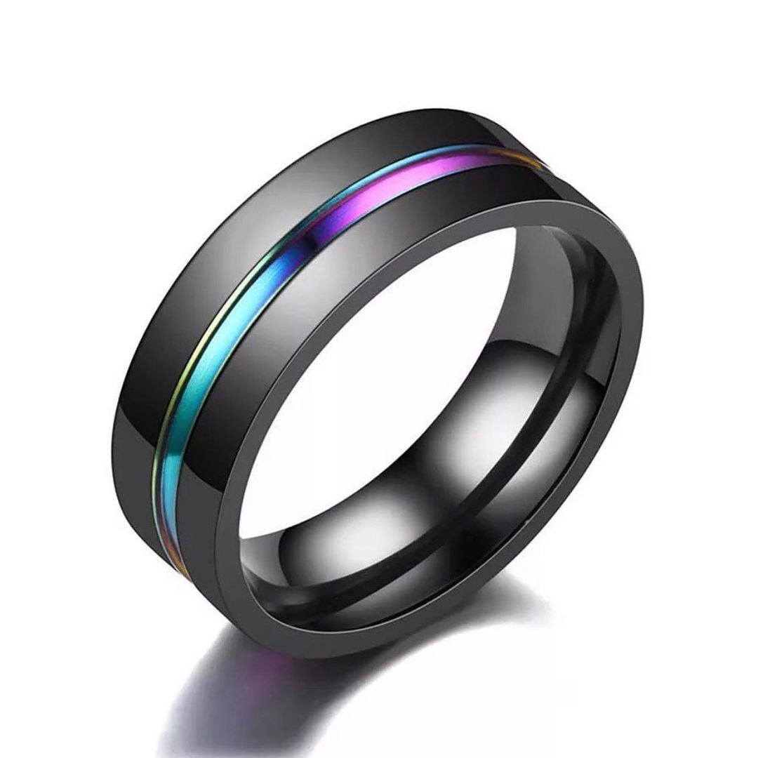ANILLO CON SURCOS ACERO INOXIDABLE