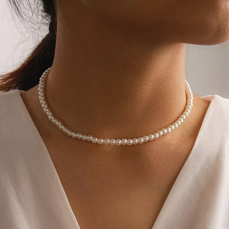 COLLAR CHOCKER DE PERLAS