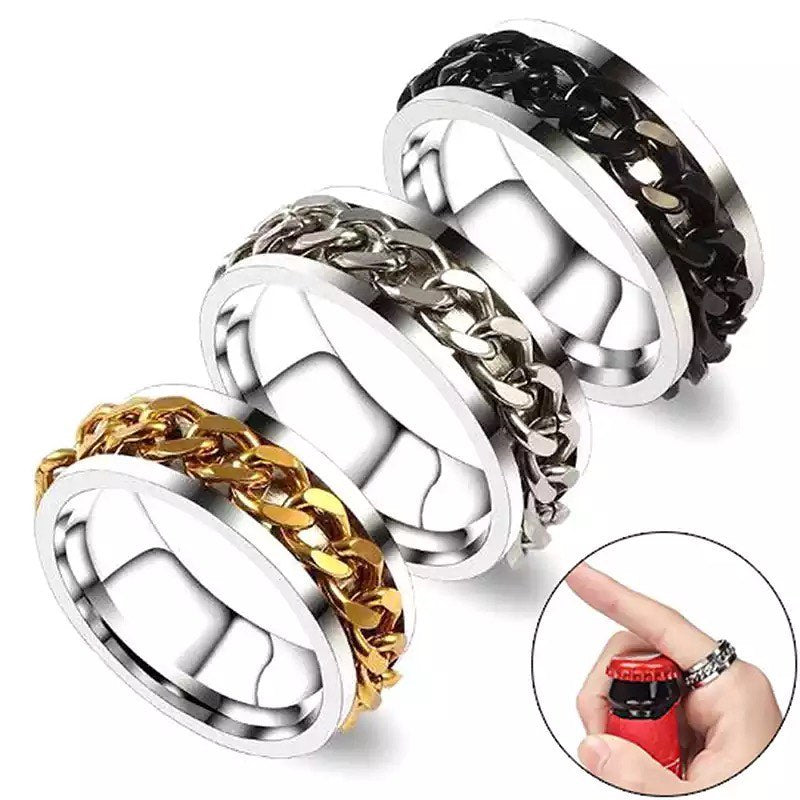 ANILLO CADENA ACERO INOXIDABLE