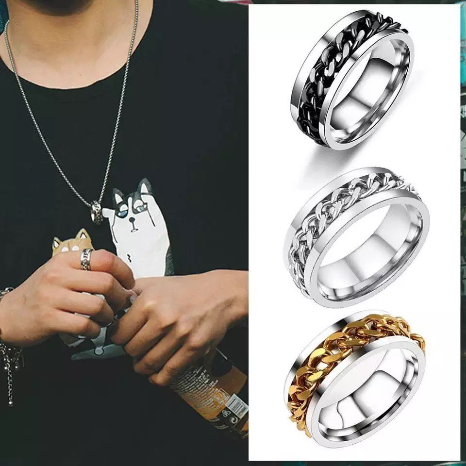 ANILLO CADENA ACERO INOXIDABLE