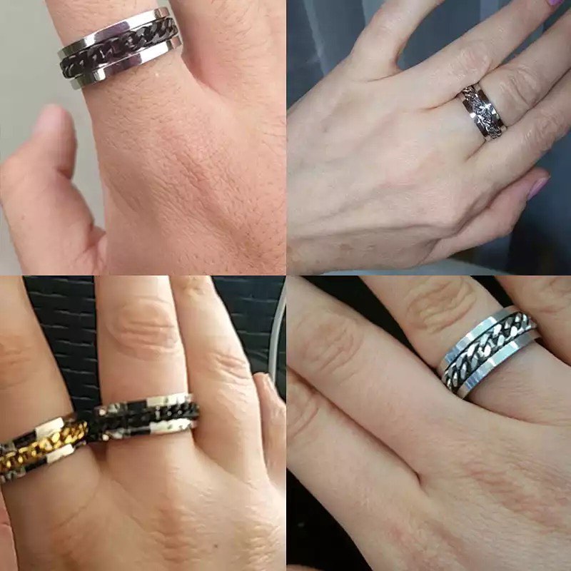 ANILLO CADENA ACERO INOXIDABLE
