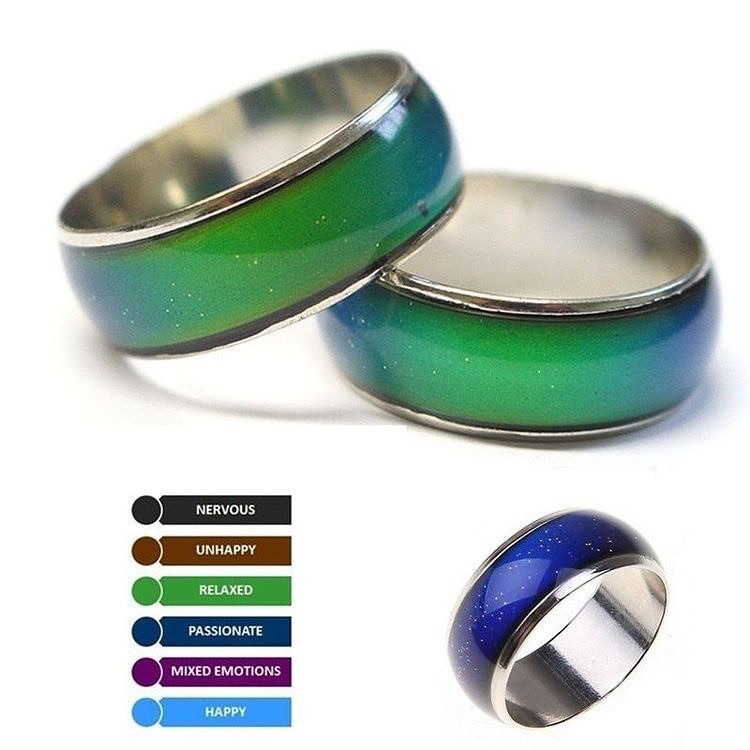 ANILLOS CAMBIAN DE COLOR CON EL HUMOR