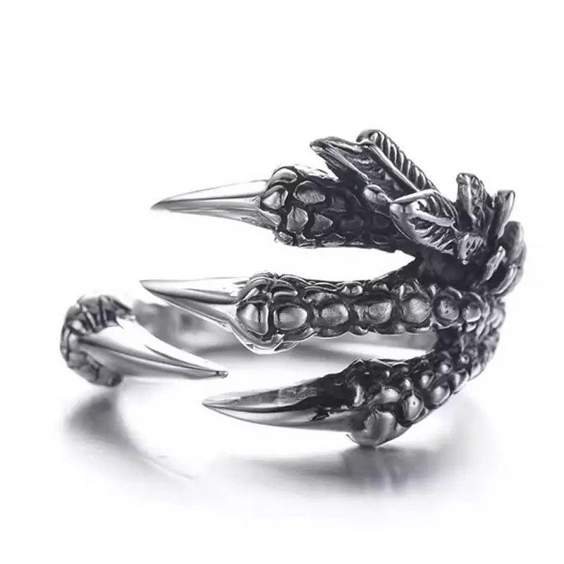ANILLO GARRAS DE DRAGÓN VINTAGE PUNK