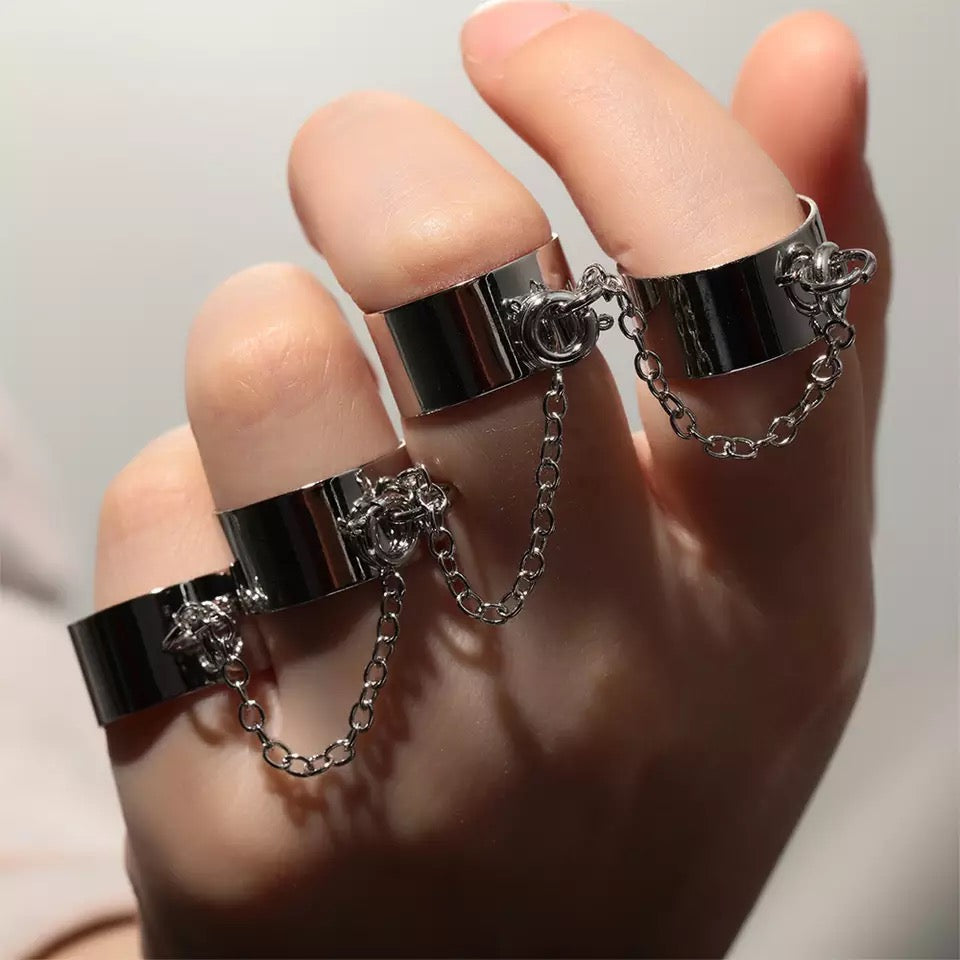 ANILLO MULTICAPA RETRO PUNK VINTAGE UNISEX