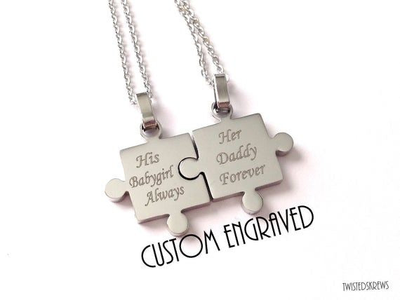 COLLARES SÓLIDOS ROMPECABEZAS MINIMALISTAS PERSONALIZADOS