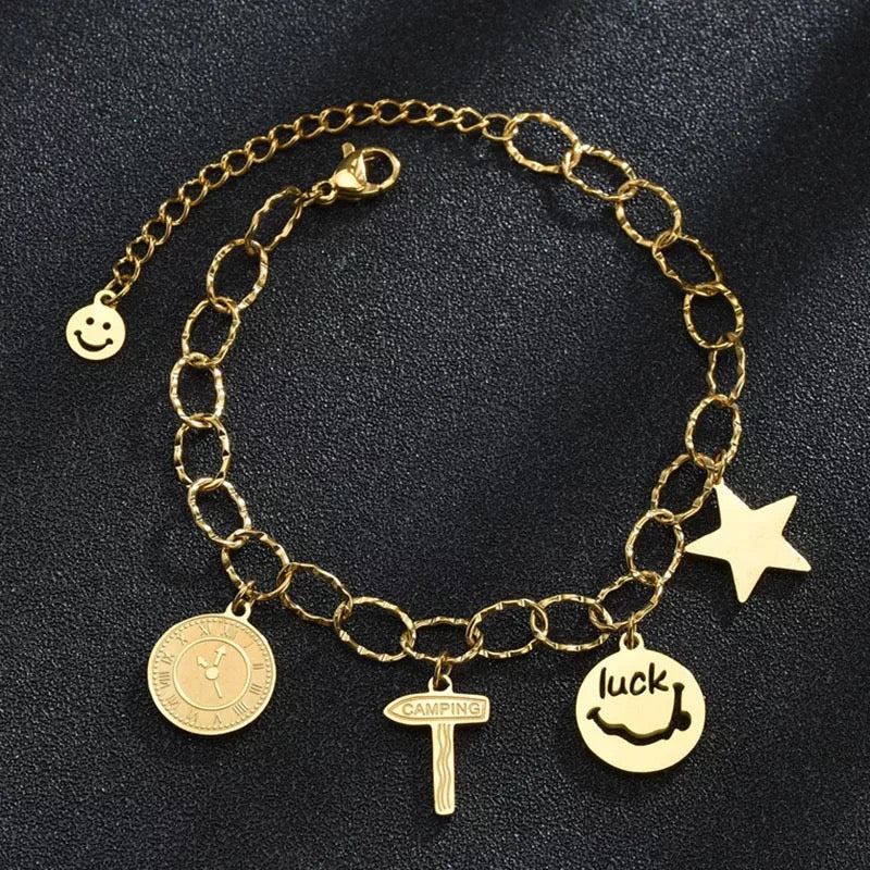 BRAZALETE CARAS FELICES KAWAII