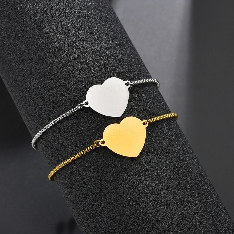 BRAZALETE CORAZÓN PERSONALIZABLE