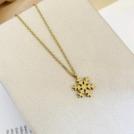 COLLAR ELEGANTE  FROZEN COPO DE NIEVE MINIMALISTA
