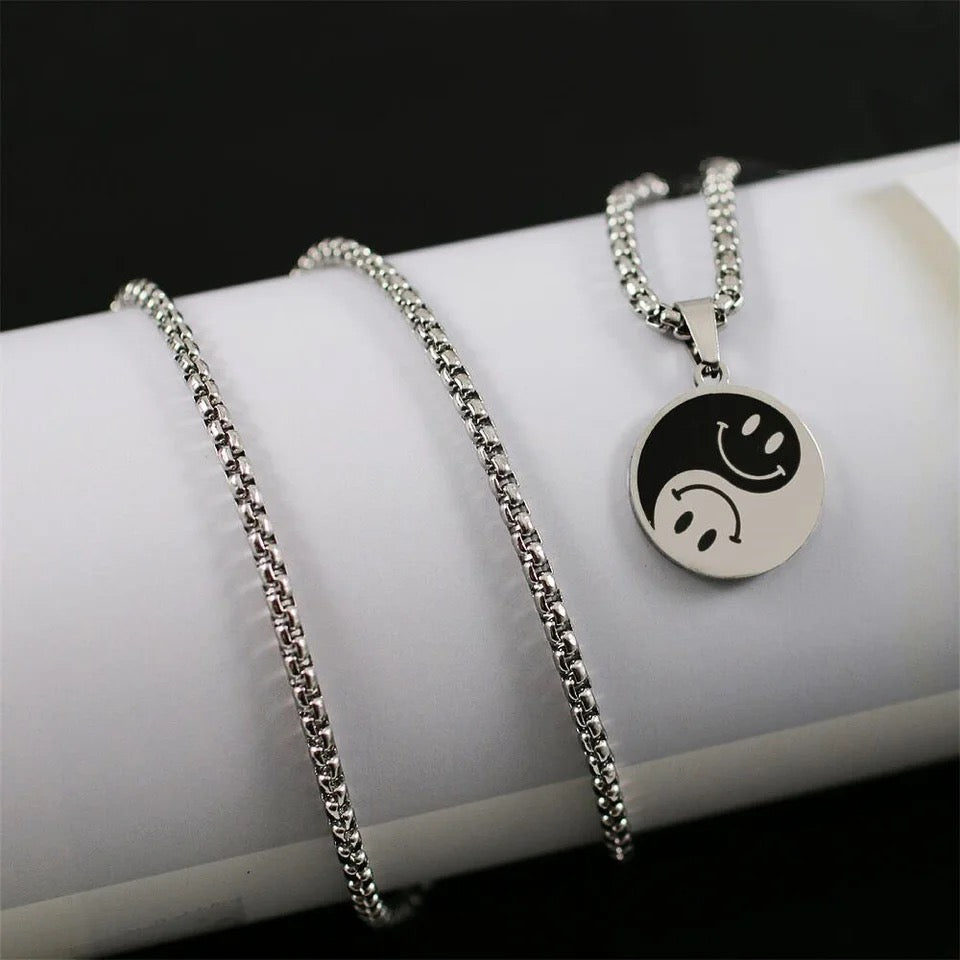 COLLAR PUNK CARAS YIN YANG UNISEX