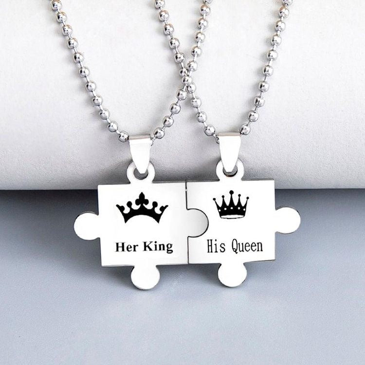 COLLARES SÓLIDOS ROMPECABEZAS MINIMALISTAS PERSONALIZADOS