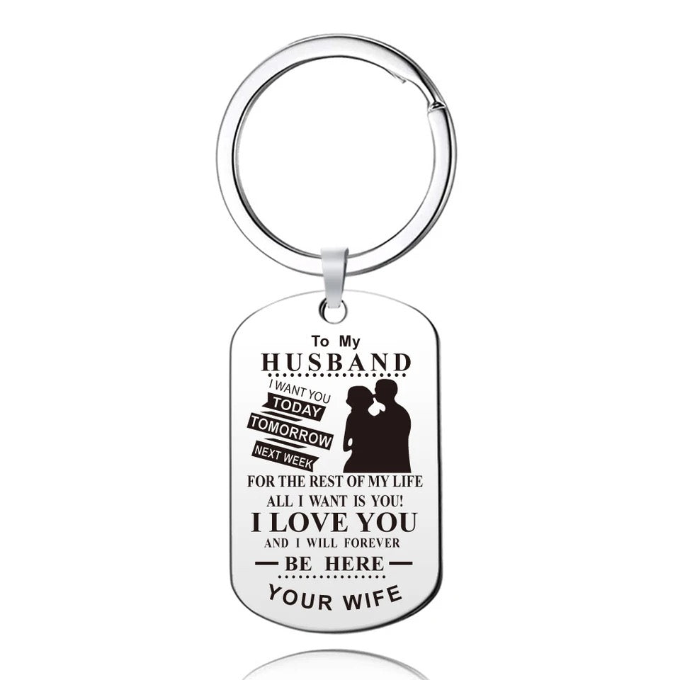 LLAVERO TO MY BOYFRIEND/HUSBAND CON MENSAJE DE AMOR