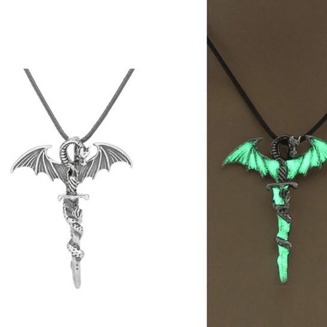 COLLAR DE DRAGÓN BRILLA EN LA OSCURIDAD