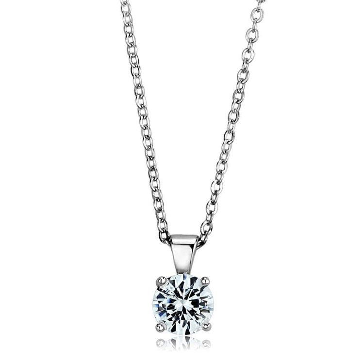 COLLAR MINIMALISTA DIJE DE CRISTAL CIRCONITA