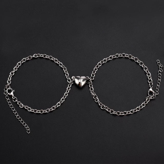 BRAZALETES MAGNÉTICOS CORAZONES DE PAREJA
