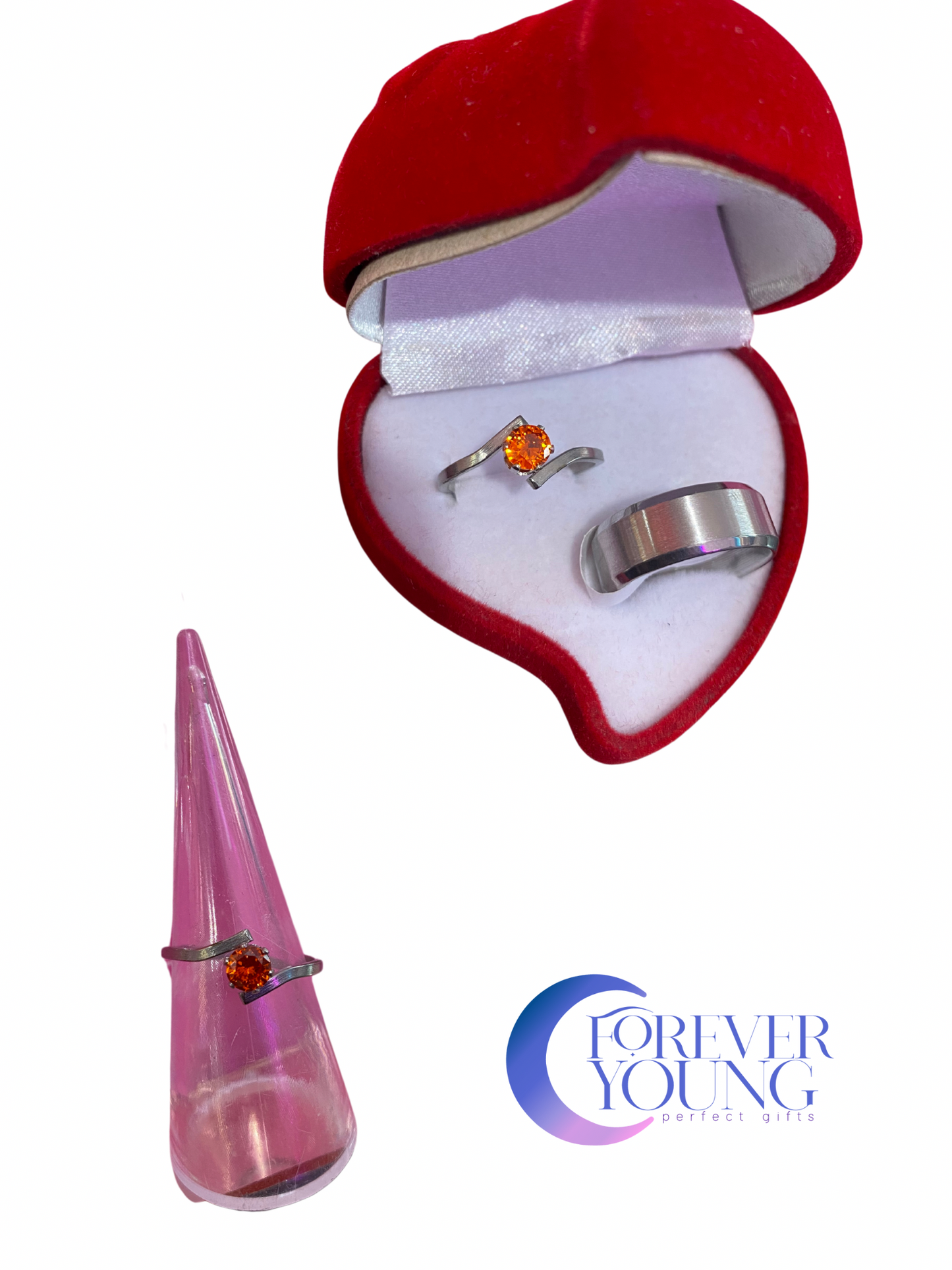 ANILLO CORTE PRINCESA CIRCONIA COLORIDA MINIMALISTAS 👑