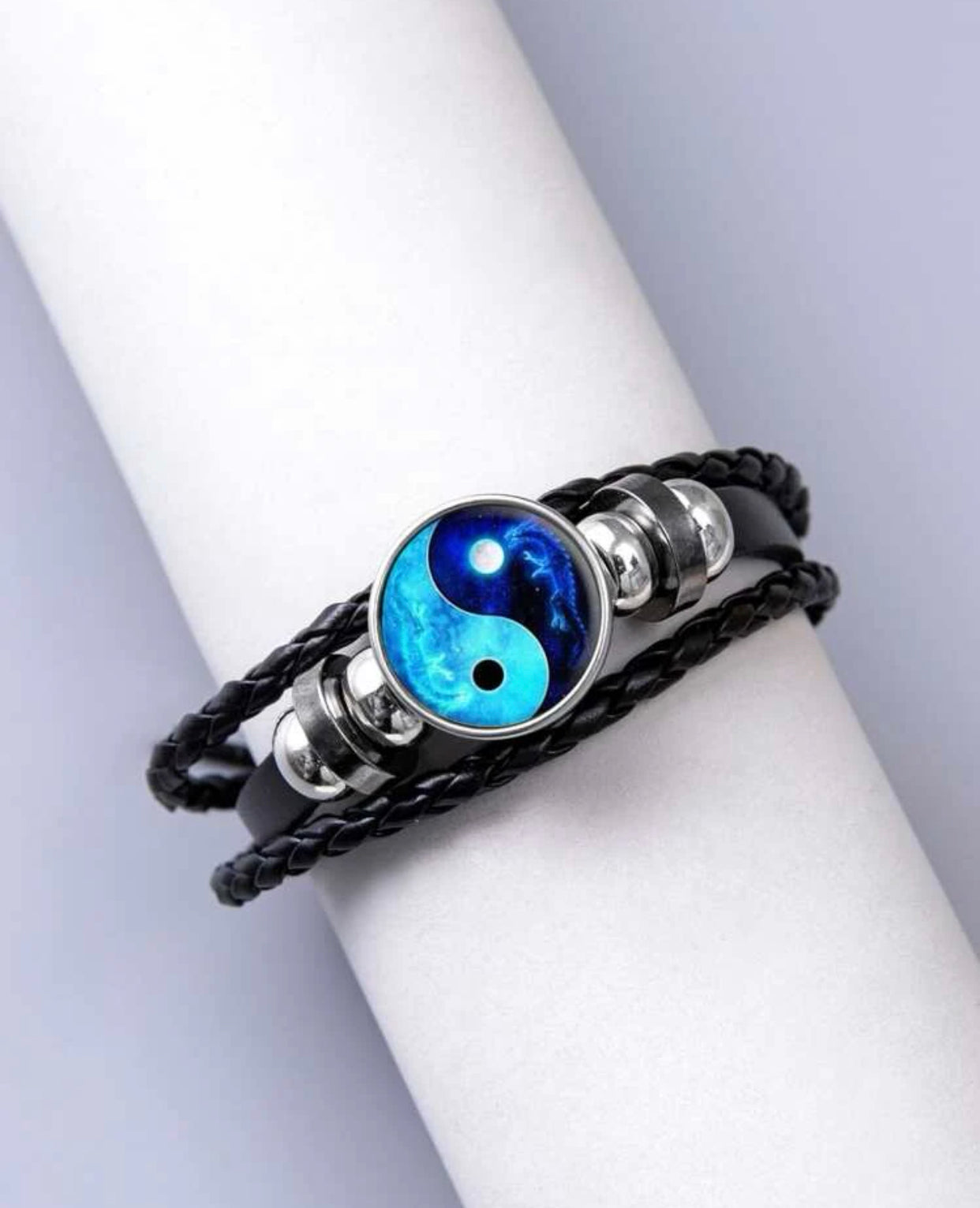 BRAZALETE YIN YANG PARA ÉL AZUL