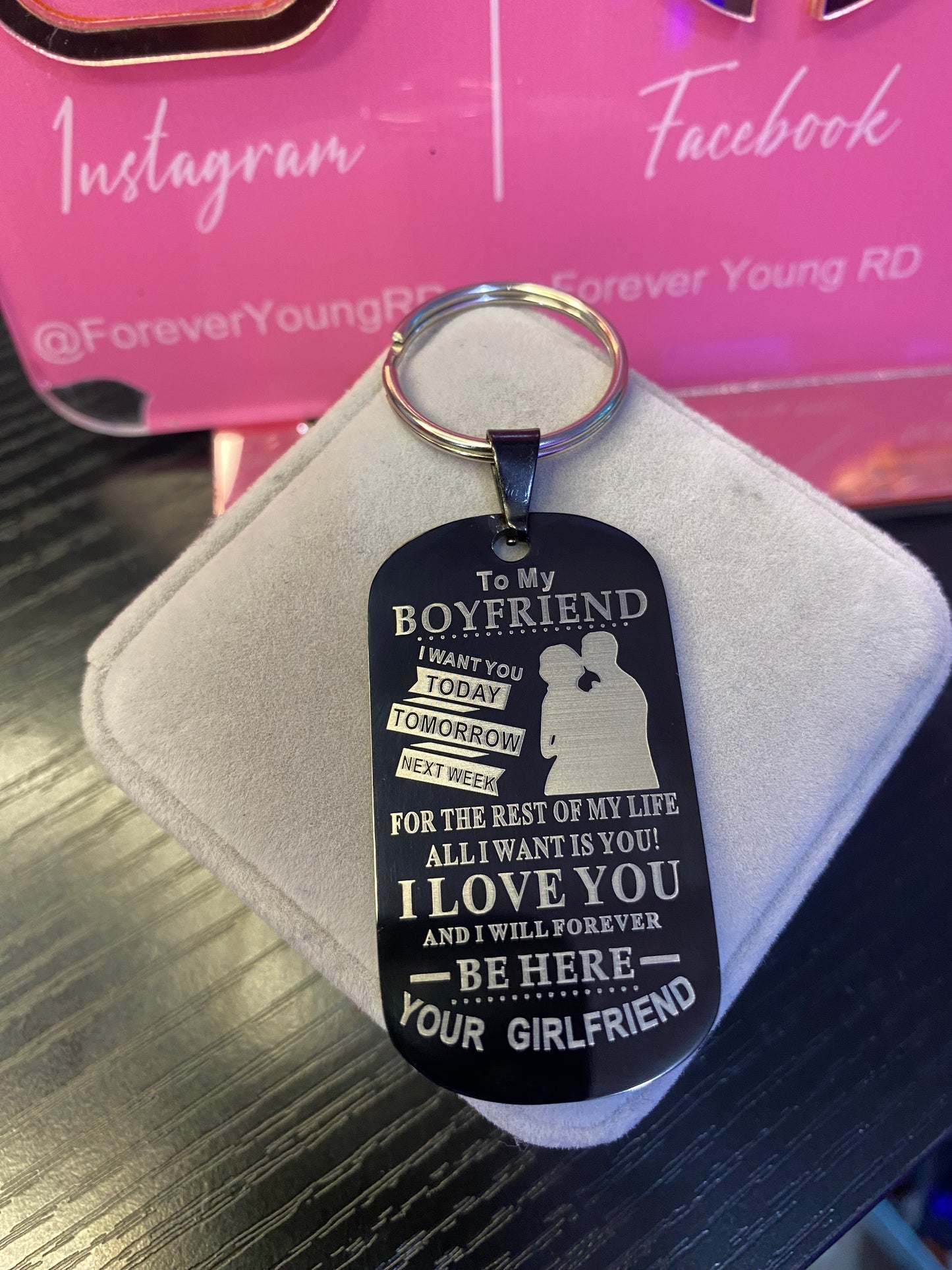 LLAVERO TO MY BOYFRIEND/HUSBAND CON MENSAJE DE AMOR