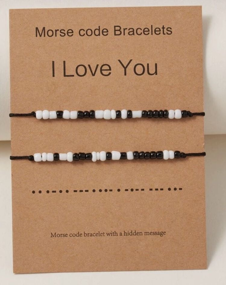 PULSERAS TE AMO CÓDIGO MORSE