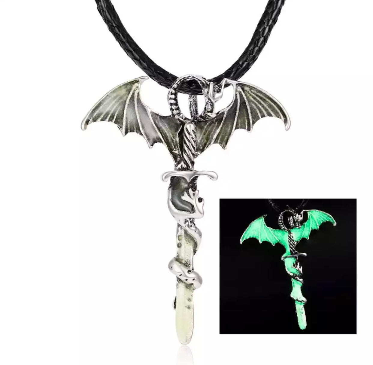 COLLAR DE DRAGÓN BRILLA EN LA OSCURIDAD