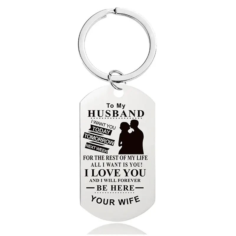 LLAVERO TO MY BOYFRIEND/HUSBAND CON MENSAJE DE AMOR