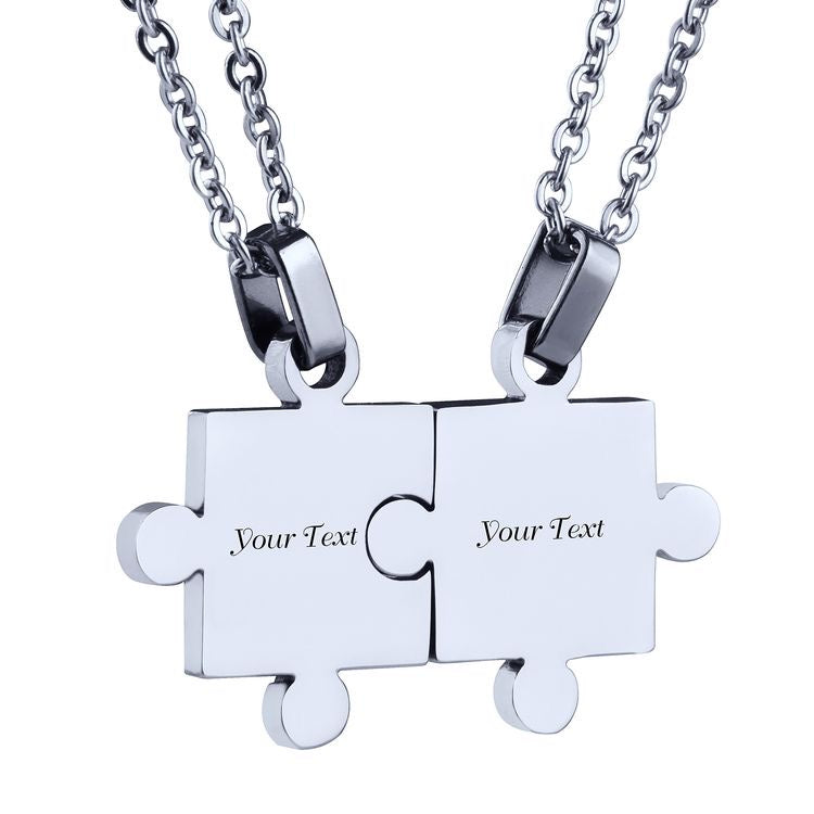COLLARES SÓLIDOS ROMPECABEZAS MINIMALISTAS PERSONALIZADOS