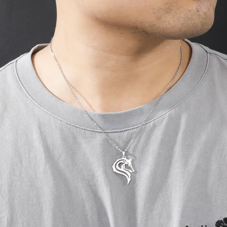 COLLAR DIJE DE LOBO   🐺
