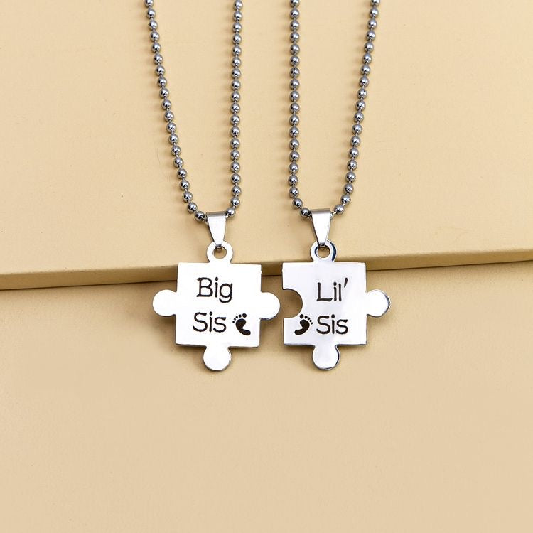 COLLARES SÓLIDOS ROMPECABEZAS MINIMALISTAS PERSONALIZADOS