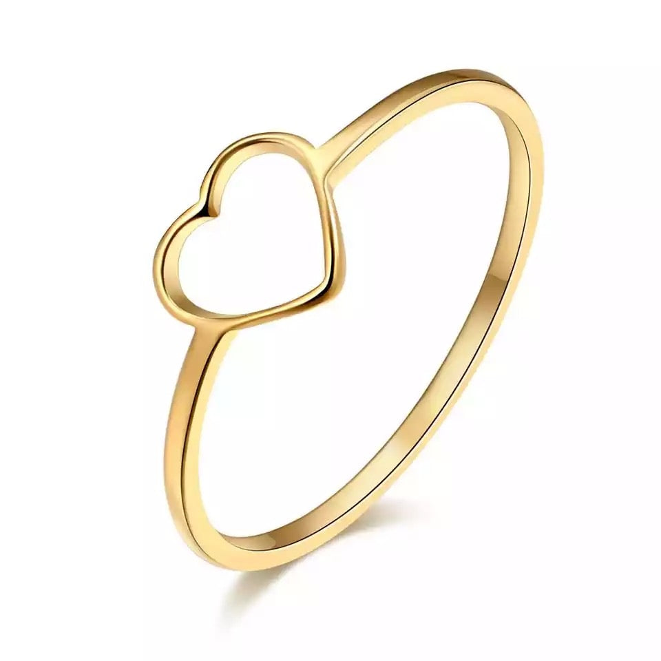 ANILLO LITTLE HEART MINIMALISTA ACERO INOXIDABLE
