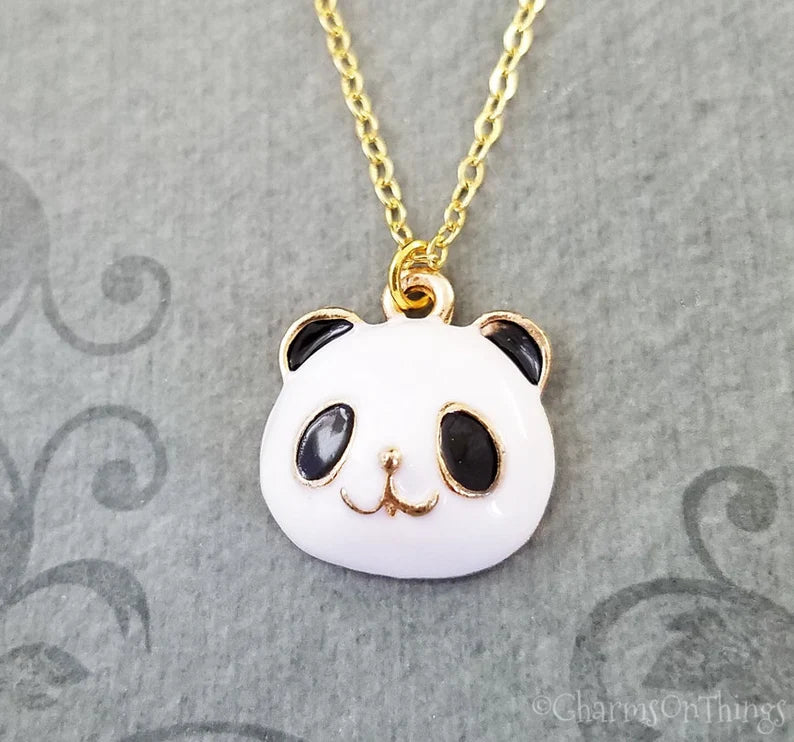 COLLAR PANDA KAWAII MINIMALISTA