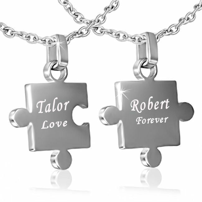 COLLARES SÓLIDOS ROMPECABEZAS MINIMALISTAS PERSONALIZADOS
