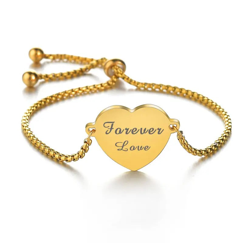 BRAZALETE CORAZÓN PERSONALIZABLE