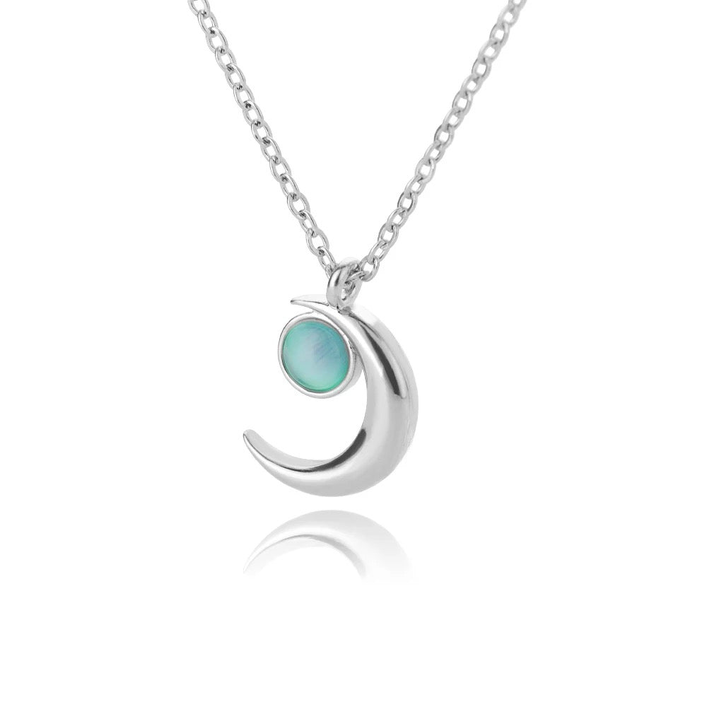 COLLAR LUNA ELEGANTE CRISTAL DE CIRCONIA
