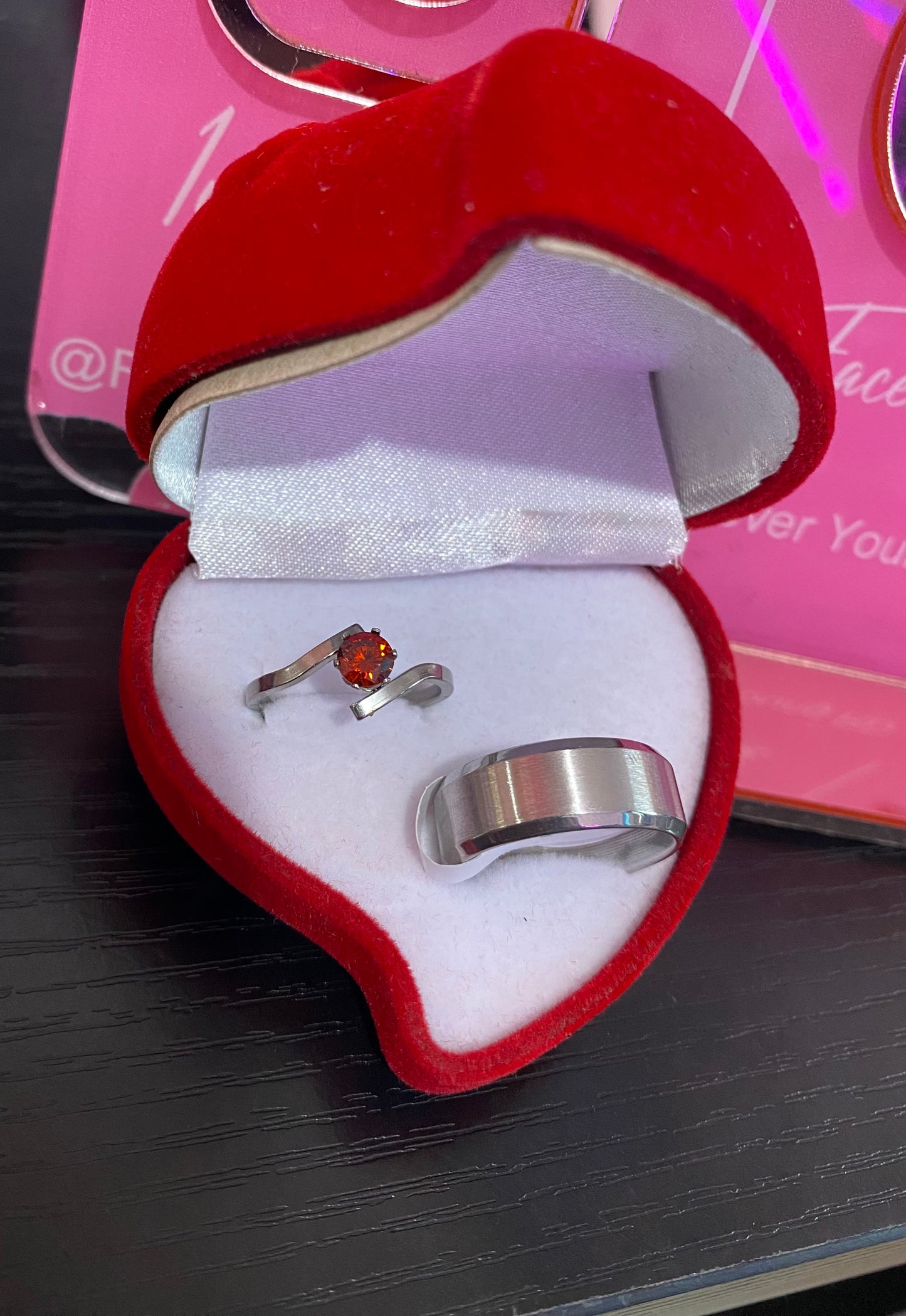 ANILLO CORTE PRINCESA CIRCONIA COLORIDA MINIMALISTAS 👑