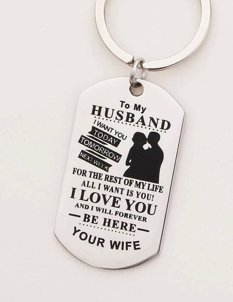 LLAVERO TO MY BOYFRIEND/HUSBAND CON MENSAJE DE AMOR
