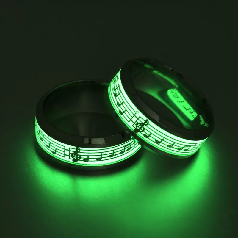 ANILLO LUMINOSOS PLATEADOS DE ACERO INOXIDABLE