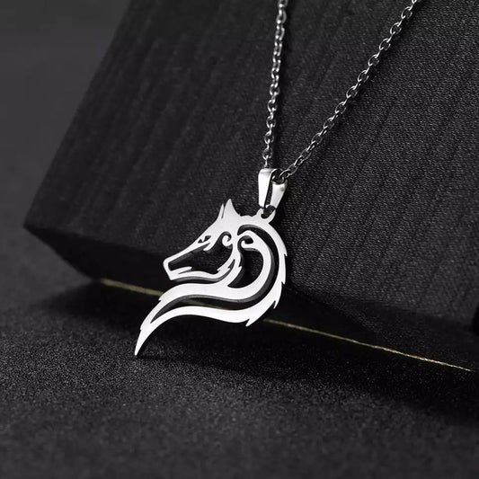 COLLAR DIJE DE LOBO   🐺