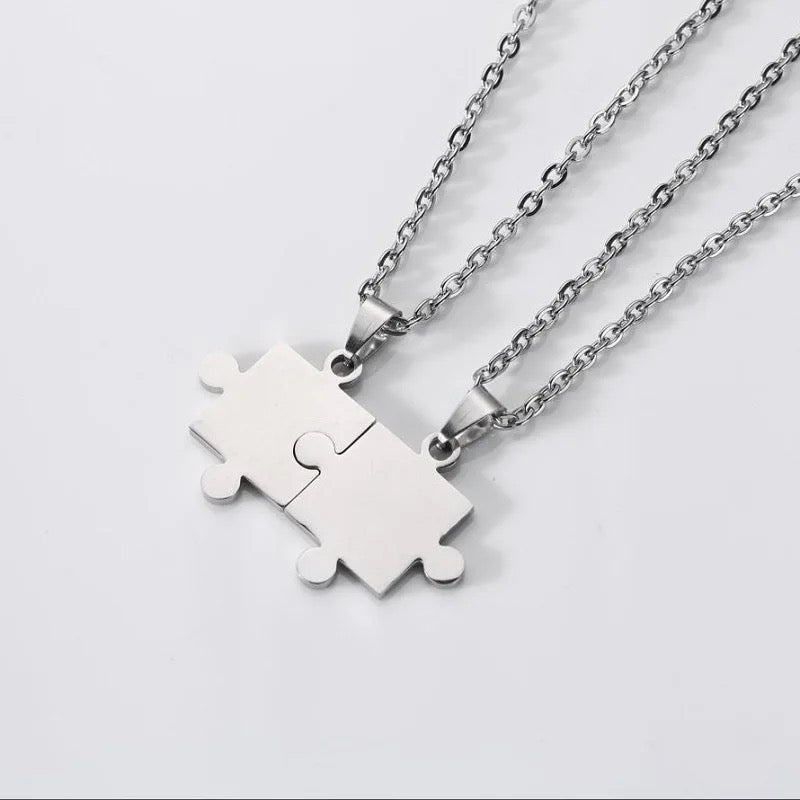COLLARES SÓLIDOS ROMPECABEZAS MINIMALISTAS PERSONALIZADOS