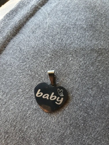 COLLAR CORAZÓN  PEQUEÑO MINIMALISTA PERSONALIZABLE